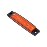 GLOBOSTAR® SIDEMARKER 79904 Φώτα Όγκου Οχημάτων LED 1.5W 105lm 120° DC 10-30V Αδιάβροχο IP66 Πορτοκαλί - 6 x SMD2835 Sanan Chip - Μ9.5 x Π2 x Υ1.1cm - 1 Χρόνο Εγγύηση - Image 2
