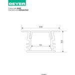 Προφίλ αλουμινίου AL043 για LED έως 10mm - Image 2
