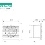 Εξαεριστήρας λευκός 12W 66mᶟ/h 100mm - Image 2
