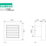 Εξαεριστήρας λευκός 12W 68,4mᶟ/h 100mm - Image 2
