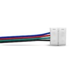 Ταχυσύνδεσμος αρσενικός για ταινία LED 10mm RGB λευκός