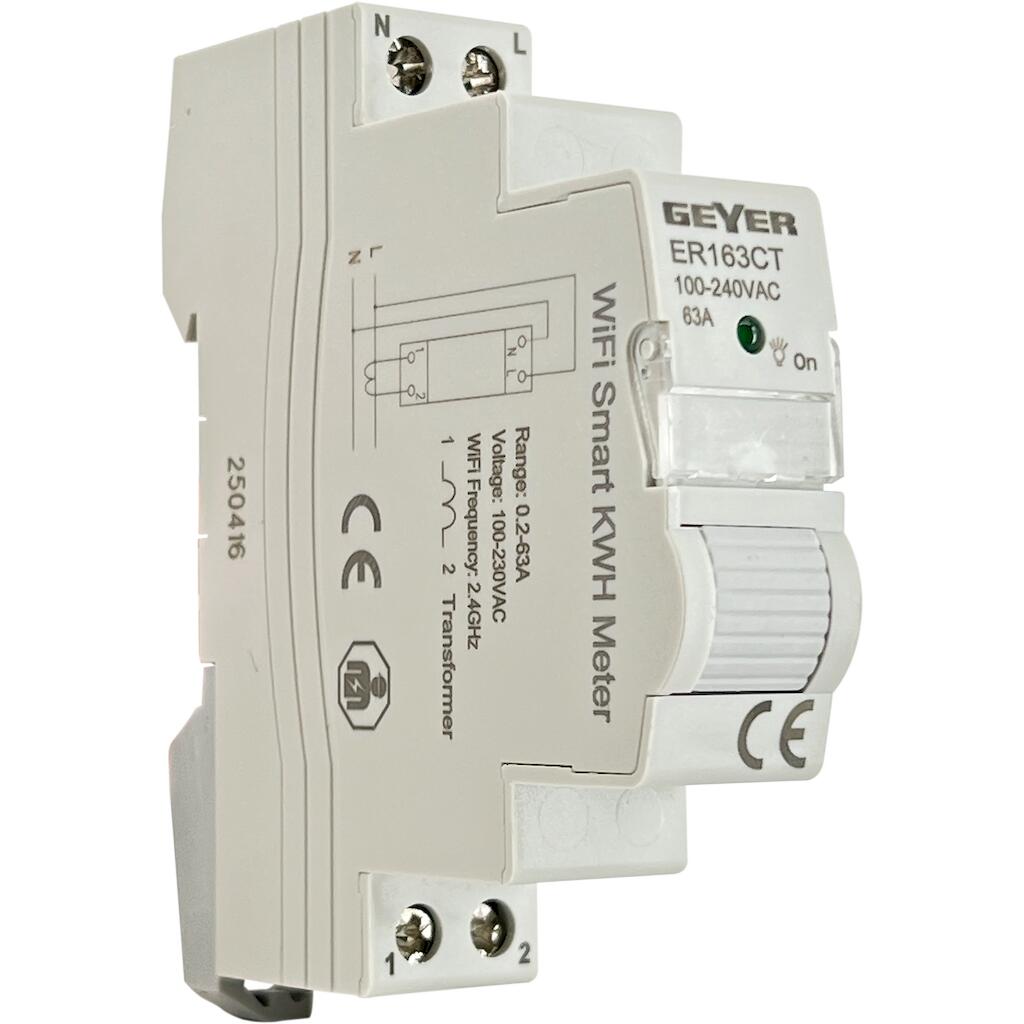 ER163CT_0 Wi-Fi Μετρητής ενέργειας με Μ/Σ εντάσεως 1Φ 63Α 1Μ - Image 1