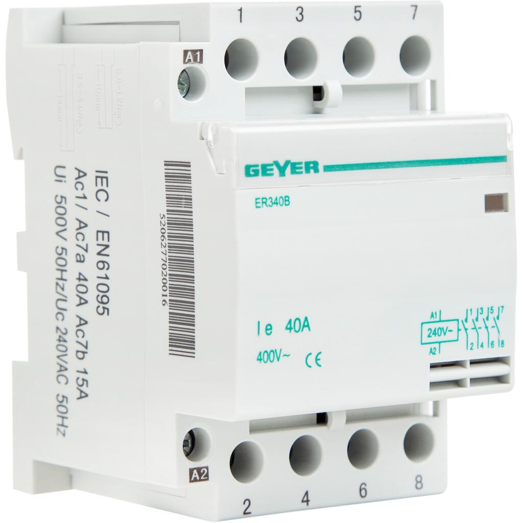 ER340B_0 Ρελέ θερμ/τών 40Α 230V AC 4NO 3M - Image 1