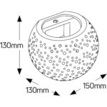 Γύψινη απλίκα Up-Down DOT Ball G9 150x130mm - Image 2