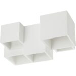 Γύψινο τετράγωνο spot επίτοιχο 5xGU10 370x245mm