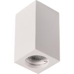 Γύψινο τετράγωνο spot οροφής 1xGU10 70x170mm