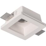 Γύψινο τετράγωνο spot 1xGU10 120x120mm