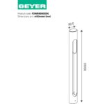 Φωτιστικό δαπέδου E27 T37 80x800 IP54 - Image 2