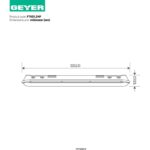 Φωτιστικό για λάμπα LED T8 2x1.2m IP65 - Image 2