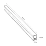 GLOBOSTAR® HEXON GLB-101-0086 Γραμμικό Επεκτεινόμενο DIY Φωτιστικό Οροφής LED 6W 750lm 120° AC 220-240V IP20 Φυσικό Λευκό 4000K - Sanan SMD Chip - Ασημί - Μ44 X Π2 X Υ3.5cm - 3 Χρόνια Εγγύηση - Image 5