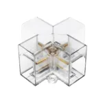 GLOBOSTAR® HEXON GLB-101-0093 Σύνδεσμος + AC 220-240V IP20 - Διάφανο - Μ7 x Π7 x Υ4cm