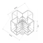 GLOBOSTAR® HEXON GLB-101-0093 Σύνδεσμος + AC 220-240V IP20 - Διάφανο - Μ7 x Π7 x Υ4cm - Image 3