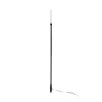 GLOBOSTAR® REED GLB-103-0006 Φωτιστικό Κολωνάκι Κήπου με Καρφωτή Βάση LED 2W 180lm 360° DC 24V Αδιάβροχο IP65 Θερμό Λευκό 2700K - Sanan SMD Chip - Μαύρο Ματ - Μ2 x Π2 x Υ100cm - 3 Χρόνια Εγγύηση - Image 3