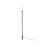 GLOBOSTAR® REED GLB-103-0007 Φωτιστικό Κολωνάκι Κήπου με Καρφωτή Βάση LED 2W 180lm 360° DC 24V Αδιάβροχο IP65 Θερμό Λευκό 2700K - Sanan SMD Chip - Μαύρο Ματ - Μ2 x Π2 x Υ80cm - 3 Χρόνια Εγγύηση - Image 3