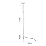 GLOBOSTAR® REED GLB-103-0007 Φωτιστικό Κολωνάκι Κήπου με Καρφωτή Βάση LED 2W 180lm 360° DC 24V Αδιάβροχο IP65 Θερμό Λευκό 2700K - Sanan SMD Chip - Μαύρο Ματ - Μ2 x Π2 x Υ80cm - 3 Χρόνια Εγγύηση - Image 5