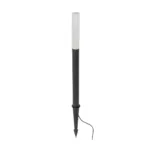 GLOBOSTAR® REED GLB-103-0008 Φωτιστικό Κολωνάκι Κήπου με Καρφωτή Βάση LED 5W 450lm 360° DC 24V Αδιάβροχο IP65 Θερμό Λευκό 2700K - Sanan SMD Chip - Μαύρο Ματ - Μ3 x Π3 x Υ65cm - 3 Χρόνια Εγγύηση - Image 3