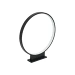 GLOBOSTAR® LUNEA GLB-103-0009 Φωτιστικό Κολωνάκι Κήπου LED 15W 1350lm 120° AC 220-240V Αδιάβροχο IP65 Θερμό Λευκό 2700K - Sanan SMD Chip - Μαύρο Ματ - Μ45 x Π7 x Υ50cm - 3 Χρόνια Εγγύηση