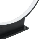 GLOBOSTAR® LUNEA GLB-103-0009 Φωτιστικό Κολωνάκι Κήπου LED 15W 1350lm 120° AC 220-240V Αδιάβροχο IP65 Θερμό Λευκό 2700K - Sanan SMD Chip - Μαύρο Ματ - Μ45 x Π7 x Υ50cm - 3 Χρόνια Εγγύηση - Image 4