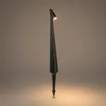 GLOBOSTAR® EDGE GLB-103-0011 Φωτιστικό Κολωνάκι Κήπου με Καρφωτή Βάση LED 3W 270lm 60° DC 24V Αδιάβροχο IP65 Θερμό Λευκό 2700K - Sanan SMD Chip - Μαύρο Ματ - Μ6 x Π6 x Υ45cm - 3 Χρόνια Εγγύηση - Image 2