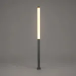 GLOBOSTAR® AXOR GLB-103-0015 Φωτιστικό Urban Πλατείας/Πάρκου LED 50W 4500lm 360° AC 220-240V Αδιάβροχο IP65 Θερμό Λευκό 2700K - Sanan SMD Chip - Γκρι Ανθρακί Ματ - Μ20 x Π20 x Υ300cm - 3 Χρόνια Εγγύηση - Image 2