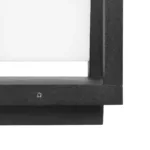 GLOBOSTAR® PRISM GLB-103-0017 Φωτιστικό Κολωνάκι Κήπου LED 10W 900lm 90° AC 220-240V Αδιάβροχο IP65 Θερμό Λευκό 2700K - Sanan SMD Chip - Μαύρο Ματ - Μ15 x Π15 x Υ16cm - 3 Χρόνια Εγγύηση - Image 4