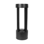 GLOBOSTAR® PRISM GLB-103-0018 Φωτιστικό Κολωνάκι Κήπου LED 8W 720lm 90° AC 220-240V Αδιάβροχο IP65 Θερμό Λευκό 2700K - Sanan SMD Chip - Μαύρο Ματ - Μ10.5 x Π10.5 x Υ30cm - 3 Χρόνια Εγγύηση - Image 3