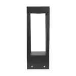 GLOBOSTAR® PRISM GLB-103-0019 Φωτιστικό Κολωνάκι Κήπου LED 8W 720lm 90° AC 220-240V Αδιάβροχο IP65 Θερμό Λευκό 2700K - Sanan SMD Chip - Μαύρο Ματ - Μ11 x Π11 x Υ30cm - 3 Χρόνια Εγγύηση - Image 3