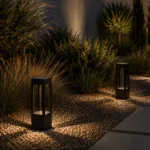 GLOBOSTAR® PRISM GLB-103-0019 Φωτιστικό Κολωνάκι Κήπου LED 8W 720lm 90° AC 220-240V Αδιάβροχο IP65 Θερμό Λευκό 2700K - Sanan SMD Chip - Μαύρο Ματ - Μ11 x Π11 x Υ30cm - 3 Χρόνια Εγγύηση - Image 6