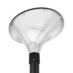 GLOBOSTAR® TOPIS GLB-103-0020 Φωτιστικό Κεφαλής Post Top Πλατείας/Πάρκου/Κήπου LED 50W 4500lm 360° AC 220-240V Αδιάβροχο IP65 Θερμό Λευκό 2700K - Sanan SMD Chip - Μαύρο Ματ - Μ50 x Π50 x Υ39cm - 3 Χρόνια Εγγύηση