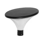 GLOBOSTAR® TOPIS GLB-103-0020 Φωτιστικό Κεφαλής Post Top Πλατείας/Πάρκου/Κήπου LED 50W 4500lm 360° AC 220-240V Αδιάβροχο IP65 Θερμό Λευκό 2700K - Sanan SMD Chip - Μαύρο Ματ - Μ50 x Π50 x Υ39cm - 3 Χρόνια Εγγύηση - Image 3