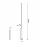 GLOBOSTAR® STILIA GLB-103-0023 Στύλος/Κολώνα για Φωτιστικό Πλατείας/Πάρκου/Κήπου LED 72W 6480lm 120° AC 220-240V Αδιάβροχο IP65 Θερμό Λευκό 2700K - Sanan SMD Chip - Μαύρο Ματ - Μ21 x Π21 x Υ300cm - 3 Χρόνια Εγγύηση - Image 5