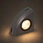 GLOBOSTAR® FLOODORA GLB-103-0029 Προβολέας Σποτ Wall Washer LED 3W 270lm 5° AC 220-240V Αδιάβροχο IP65 Θερμό Λευκό 2700K - Sanan SMD Chip - Γκρι Ανθρακί Ματ - Μ8 x Π5 x Υ8cm - 3 Χρόνια Εγγύηση - Image 2