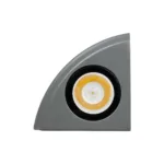 GLOBOSTAR® FLOODORA GLB-103-0029 Προβολέας Σποτ Wall Washer LED 3W 270lm 5° AC 220-240V Αδιάβροχο IP65 Θερμό Λευκό 2700K - Sanan SMD Chip - Γκρι Ανθρακί Ματ - Μ8 x Π5 x Υ8cm - 3 Χρόνια Εγγύηση - Image 4