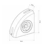 GLOBOSTAR® FLOODORA GLB-103-0029 Προβολέας Σποτ Wall Washer LED 3W 270lm 5° AC 220-240V Αδιάβροχο IP65 Θερμό Λευκό 2700K - Sanan SMD Chip - Γκρι Ανθρακί Ματ - Μ8 x Π5 x Υ8cm - 3 Χρόνια Εγγύηση - Image 5