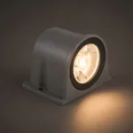GLOBOSTAR® FLOODORA GLB-103-0030 Προβολέας Σποτ Wall Washer LED 3W 270lm 5° AC 220-240V Αδιάβροχο IP65 Θερμό Λευκό 2700K - Sanan SMD Chip - Γκρι Ανθρακί Ματ - Μ6.5 x Π5.5 x Υ5cm - 3 Χρόνια Εγγύηση - Image 2