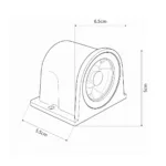 GLOBOSTAR® FLOODORA GLB-103-0030 Προβολέας Σποτ Wall Washer LED 3W 270lm 5° AC 220-240V Αδιάβροχο IP65 Θερμό Λευκό 2700K - Sanan SMD Chip - Γκρι Ανθρακί Ματ - Μ6.5 x Π5.5 x Υ5cm - 3 Χρόνια Εγγύηση - Image 5
