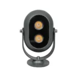 GLOBOSTAR® FLOODIS GLB-103-0031 Προβολέας Σποτ Wall Washer LED 4W 360lm 24° AC 220-240V Αδιάβροχο IP65 Θερμό Λευκό 2700K - Sanan SMD Chip - Γκρι Ανθρακί Ματ - Μ7 x Π5 x Υ11cm - 3 Χρόνια Εγγύηση - Image 3