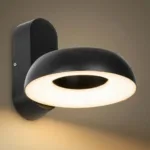 GLOBOSTAR® LINEART GLB-103-0037 Φωτιστικό Τοίχου / Απλίκα LED 12W 1080lm 120° AC 220-240V Αδιάβροχο IP65 Θερμό Λευκό 2700K - Sanan SMD Chip - Μαύρο Ματ - Μ16 x Π20 x Υ15cm - 3 Χρόνια Εγγύηση - Image 2