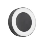 GLOBOSTAR® LINEART GLB-103-0038 Φωτιστικό Τοίχου / Απλίκα LED 18W 1620lm 120° AC 220-240V Αδιάβροχο IP65 Θερμό Λευκό 2700K - Sanan SMD Chip - Μαύρο Ματ - Μ20 x Π4.5 x Υ20cm - 3 Χρόνια Εγγύηση
