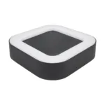 GLOBOSTAR® LINEART GLB-103-0039 Φωτιστικό Τοίχου / Απλίκα LED 18W 1620lm 120° AC 220-240V Αδιάβροχο IP65 Θερμό Λευκό 2700K - Sanan SMD Chip - Μαύρο Ματ - Μ20 x Π4.5 x Υ20cm - 3 Χρόνια Εγγύηση - Image 4