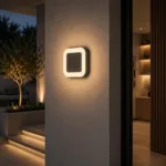 GLOBOSTAR® LINEART GLB-103-0039 Φωτιστικό Τοίχου / Απλίκα LED 18W 1620lm 120° AC 220-240V Αδιάβροχο IP65 Θερμό Λευκό 2700K - Sanan SMD Chip - Μαύρο Ματ - Μ20 x Π4.5 x Υ20cm - 3 Χρόνια Εγγύηση - Image 6