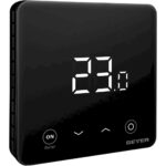 Θερμοστάτης Wi-Fi για συστήματα νερού & boiler μαύρος 220V