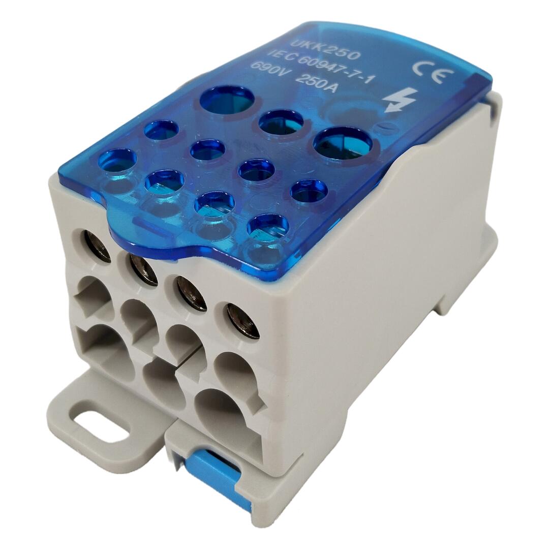 JHUKK-250_0 Μονοπολικό μπλόκ διανομής ράγας 250Α - Image 1