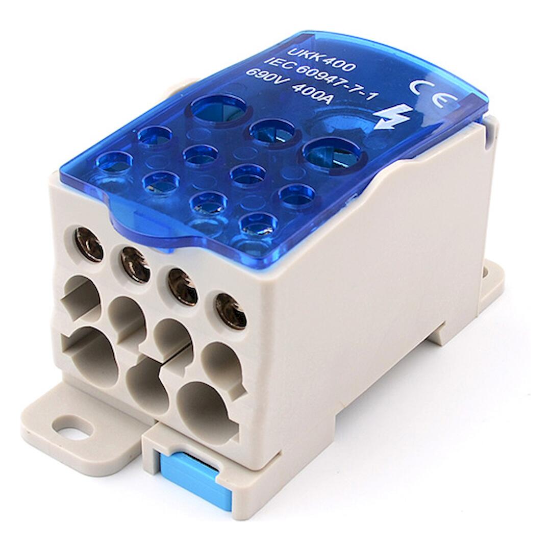JHUKK-400_0 Μονοπολικό μπλόκ διανομής ράγας 400Α - Image 1