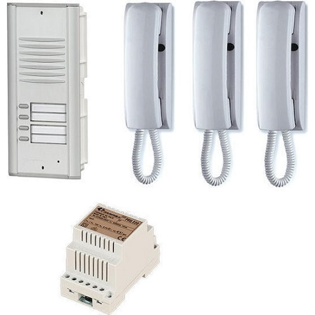 KIT3V_0 Κιτ θυροτηλεφωνου 3 διαμερισματων - Image 1