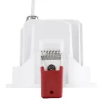 kelvo® LEO KLV-101-0312 Χωνευτό Κινούμενο Φωτιστικό Downlight Σποτ με Honeycomb Anti-Glare Reflector LED 10W 1250lm 38° AC 220-240V IP20 Θερμό Λευκό 2700K - Bridgelux COB Chip & TÜV SÜD Driver - Λευκό & Μαύρο Ματ - Μ8.5 x Π8.5 x Υ6.6cm / Q7.5cm - 5 Χρόνια Εγγύηση - Image 3