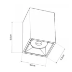 kelvo® LUMINAR KLV-101-0323 Φωτιστικό Downlight Σποτ LED 3W 405lm 36° AC 220-240V IP20 Θερμό Λευκό 2700K - Osram SMD Chip & TÜV SÜD Driver - Μαύρο Ματ - Μ4.2 x Π4.2 x Υ6.6cm - 5 Χρόνια Εγγύηση - Image 5