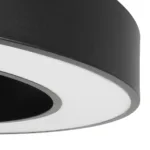 kelvo® RA KLV-101-0369 Κρεμαστό Φωτιστικό Οροφής LED 100W 10000lm 120° AC 220-240V IP20 Ρυθμιζόμενο Λευκό CCT με Χειριστήριο από 2700K έως 6000K Dimmable - Lumileds SMD Chip - Μαύρο Ματ - Μ120 x Π120 x Υ8cm - 3 Χρόνια Εγγύηση - Image 4