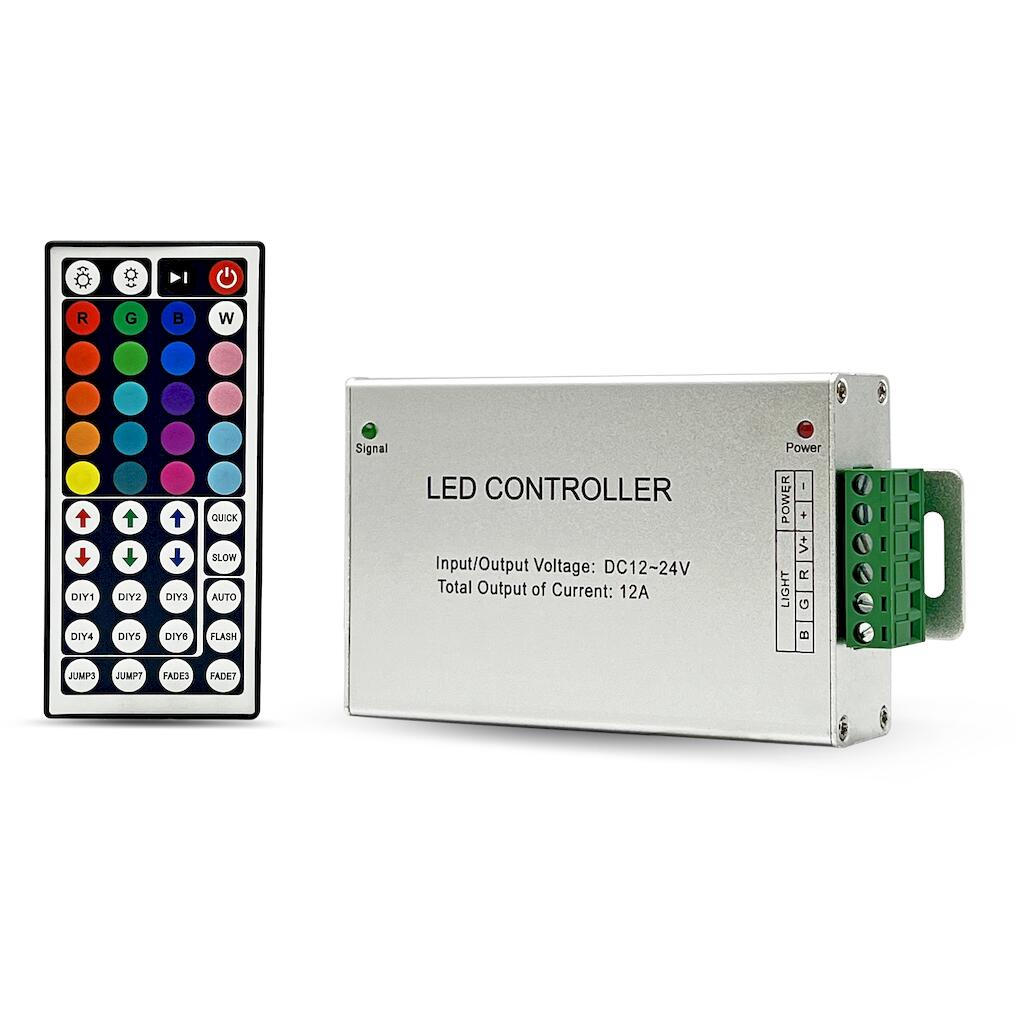 L44KRF12144_0 Wireless aluminium shell 44-key RGB controller 12V/144W-24V/288W - Image 1