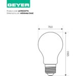 Λάμπα LED A70 14W E27 4000K 1500lm Pf>0.9 IP44 - Image 2